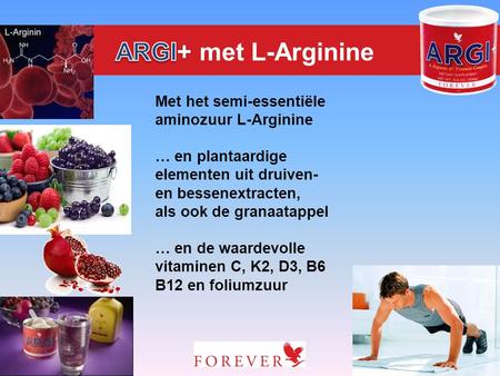 ARGI+ met L-Arginine Met het semi-essentiële aminozuur L-Arginine