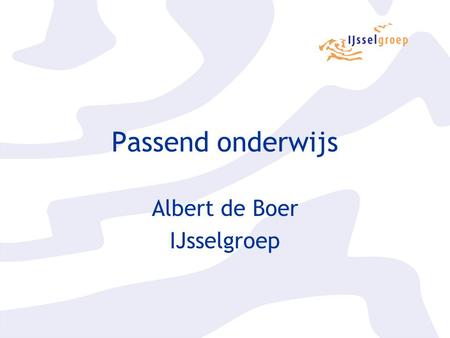 Albert de Boer IJsselgroep