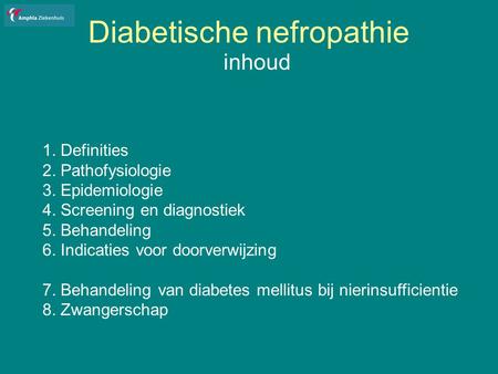 Diabetische nefropathie