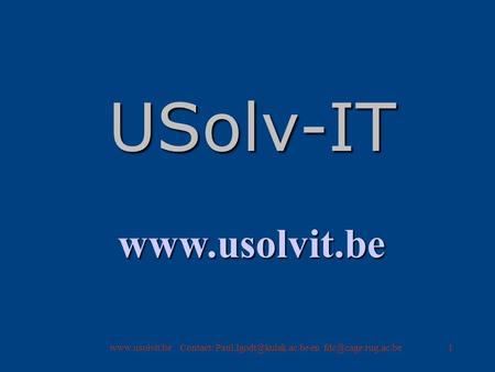 Contact: en USolv-IT
