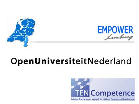 Theo Bovens voorzitter CvB - Open Universiteit Nederland & Steven Verjans docent/projectleider - Open Universiteit Nederland & Thijs Habets projectleider.