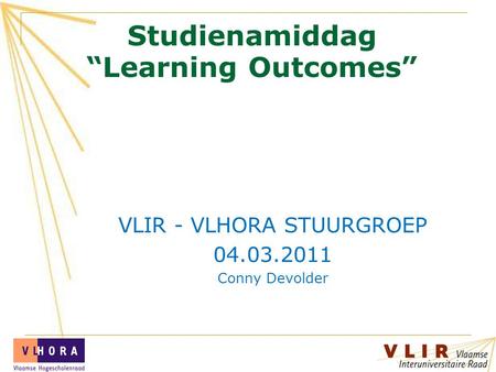 Studienamiddag “Learning Outcomes”