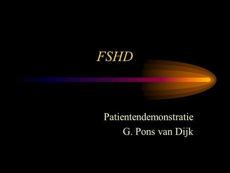 Patientendemonstratie G. Pons van Dijk