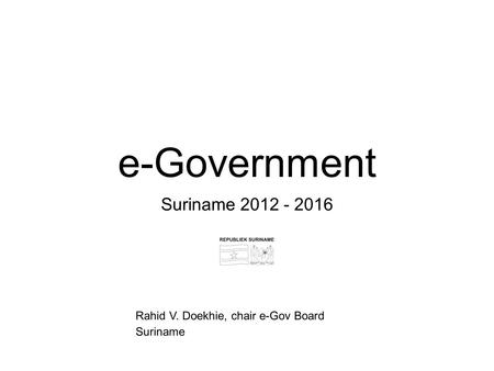 e-Government Suriname