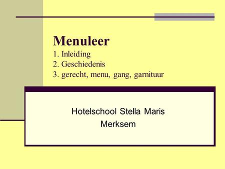 Hotelschool Stella Maris Merksem
