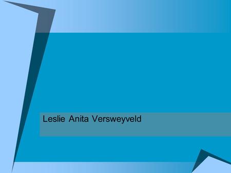 Leslie Anita Versweyveld