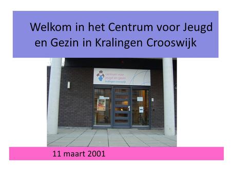 Welkom in het Centrum voor Jeugd en Gezin in Kralingen Crooswijk