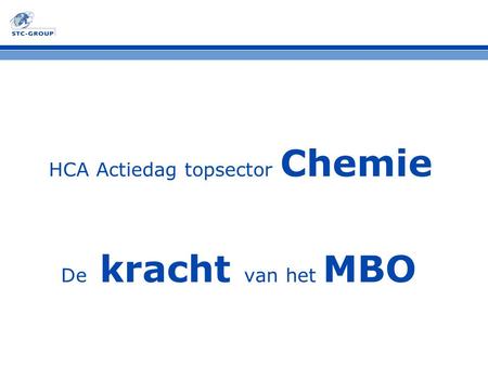 HCA Actiedag topsector Chemie