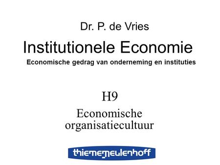 Economische organisatiecultuur