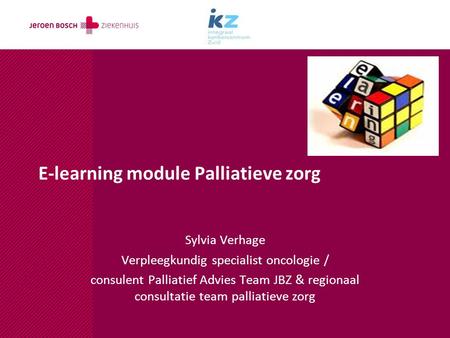 E-learning module Palliatieve zorg