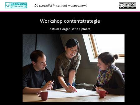 Workshop contentstrategie