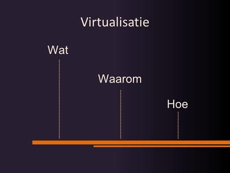 Virtualisatie Wat Waarom Hoe.