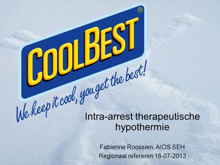 Intra-arrest therapeutische hypothermie