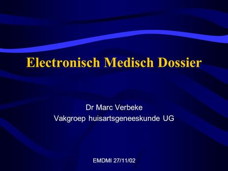 Electronisch Medisch Dossier