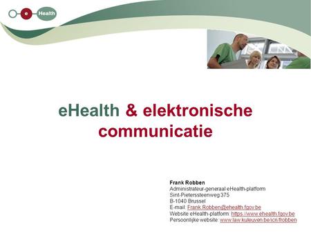 eHealth & elektronische communicatie
