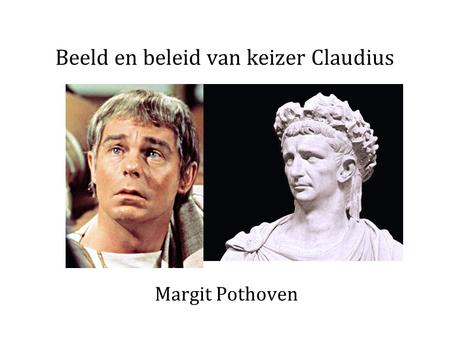 Beeld en beleid van keizer Claudius