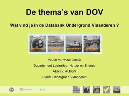 Wat vind je in de Databank Ondergrond Vlaanderen ?