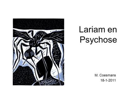 Lariam en Psychose M. Coesmans 18-1-2011.