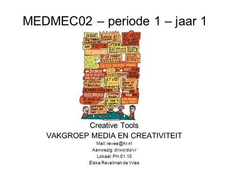 MEDMEC02 – periode 1 – jaar 1 Creative Tools