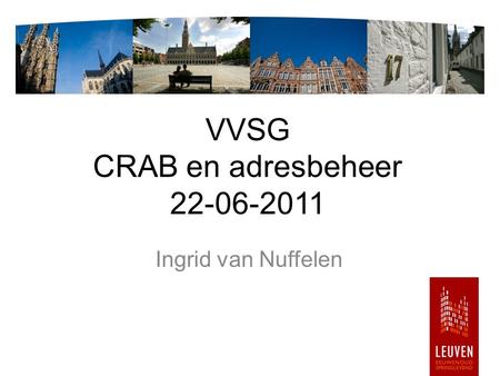 VVSG CRAB en adresbeheer
