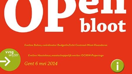 Eveline Bohez, coördinator BudgetInZicht Centraal-West-Vlaanderen