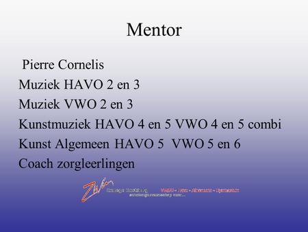 Mentor Pierre Cornelis Muziek HAVO 2 en 3 Muziek VWO 2 en 3