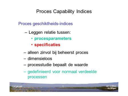 Proces Capability Indices