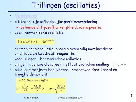 Trillingen (oscillaties)