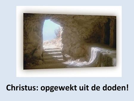 Christus: opgewekt uit de doden!. 1 Corinthiërs 15:1-11 Getuigen van de opgestane Heer Bewijzen in de Schrift van hen die Hem gezien hebben.