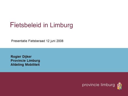 Fietsbeleid in Limburg