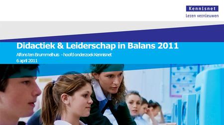Didactiek & Leiderschap in Balans 2011