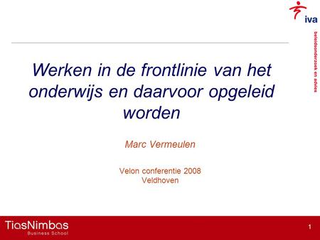 Marc Vermeulen Velon conferentie 2008 Veldhoven