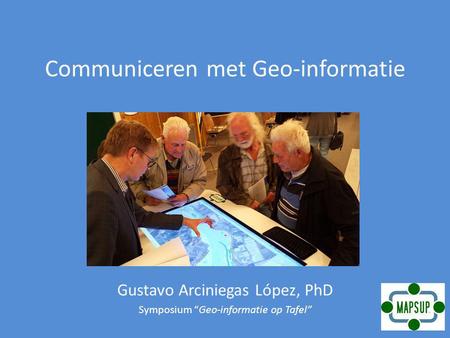 Communiceren met Geo-informatie