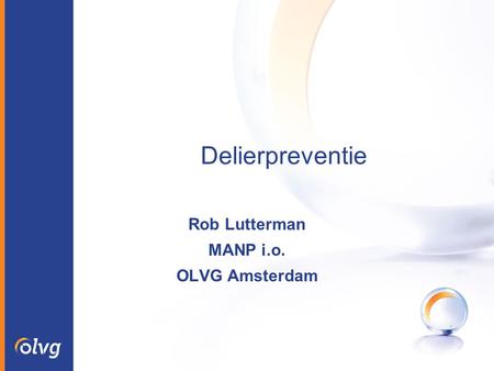 Rob Lutterman MANP i.o. OLVG Amsterdam