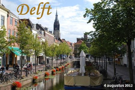 Delft 4 augustus 2012 Brug over de Oude Delft.