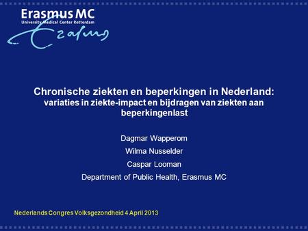 Department of Public Health, Erasmus MC