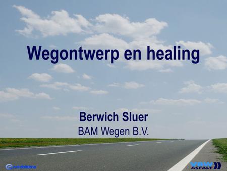 Wegontwerp en healing Berwich Sluer BAM Wegen B.V.