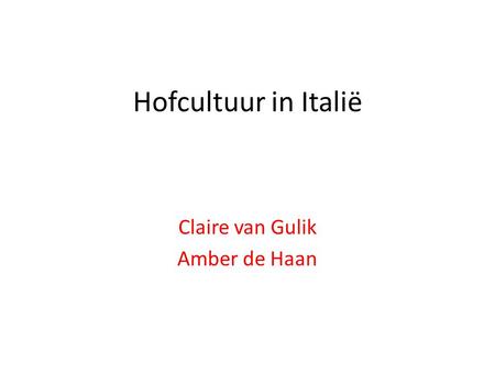 Claire van Gulik Amber de Haan