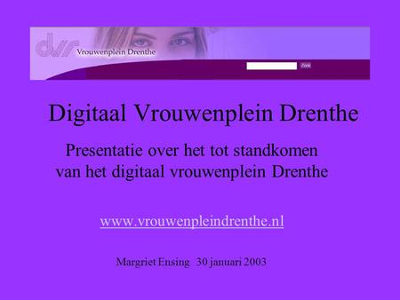 Digitaal Vrouwenplein Drenthe