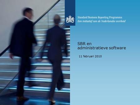 SBR en administratieve software 11 februari 2010.