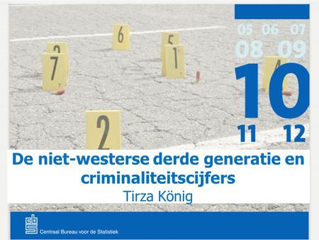 De niet-westerse derde generatie en criminaliteitscijfers