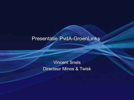 Presentatie PvdA-GroenLinks