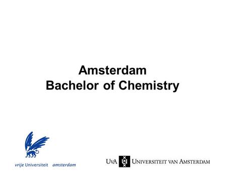 Amsterdam Bachelor of Chemistry