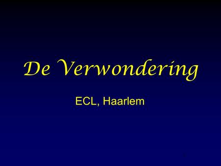 De Verwondering ECL, Haarlem.