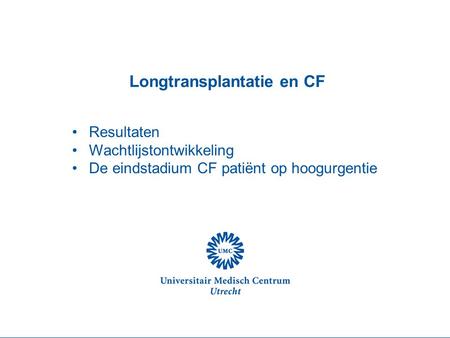 Longtransplantatie en CF