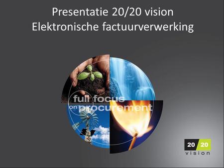Presentatie 20/20 vision Elektronische factuurverwerking.