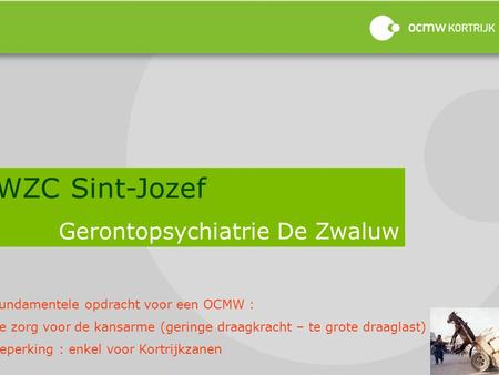 WZC Sint-Jozef Gerontopsychiatrie De Zwaluw