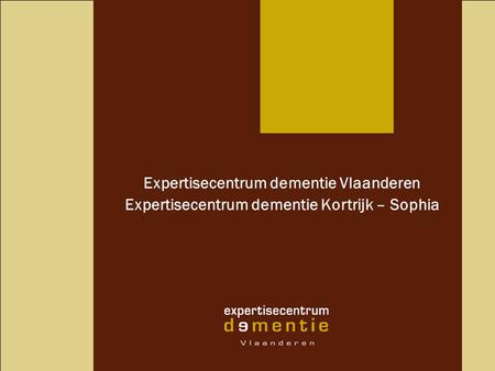 Expertisecentrum dementie Vlaanderen