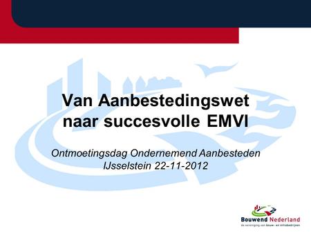 Van Aanbestedingswet naar succesvolle EMVI