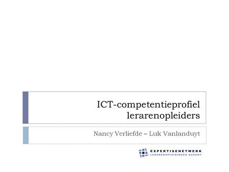 ICT-competentieprofiel lerarenopleiders